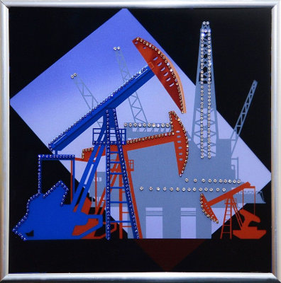 Картина Swarovski "Нефть 4" 2113-gf