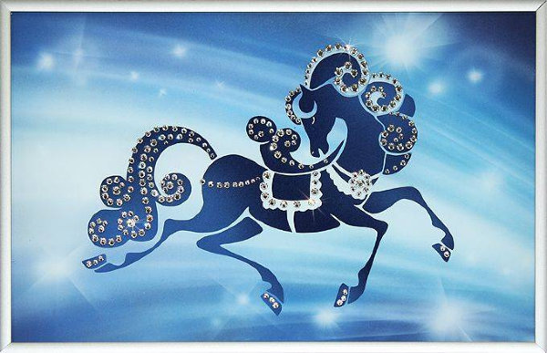 Картина Swarovski "Год синей деревянной лошади" G-110