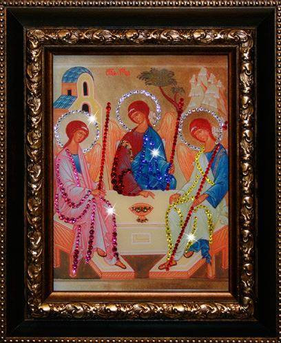 Икона Swarovski "Святой Троицы" I-086-gf