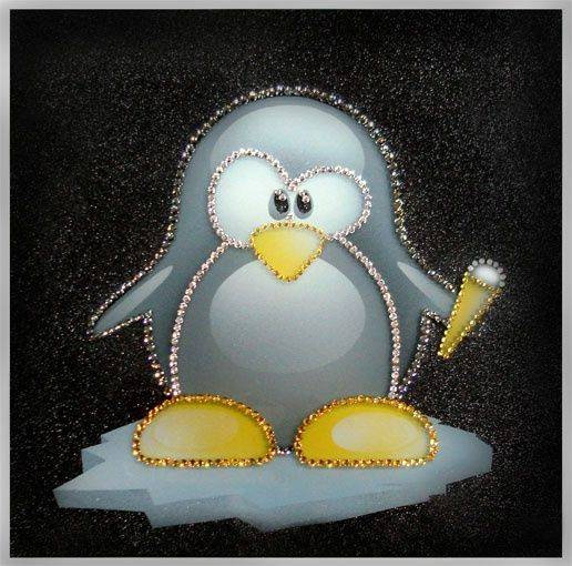 Картина Swarovski "Пингвиненок Лоло" P-051