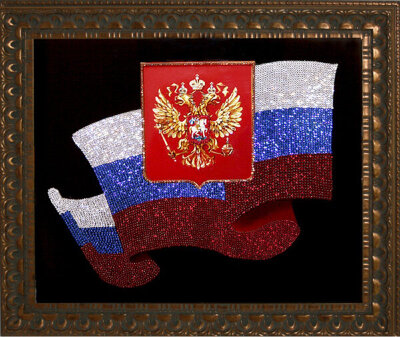 Картина Swarovski "Флаг" 2039-gf