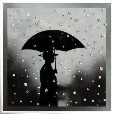 Картина Swarovski "Под дождем" P-150