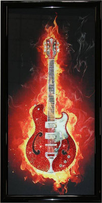 Картина Swarovski "Огненная гитара" O-212
