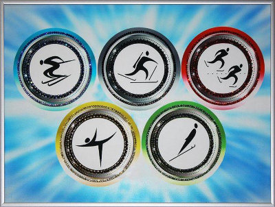Картина Swarovski "Олимпиада 2014" O-210