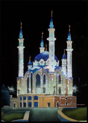 Картина Swarovski "Мечеть Кул шариф" M-009