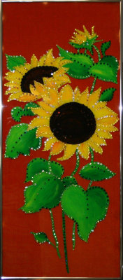 Картина Swarovski "Солнечный подсолнух" 1563-gf