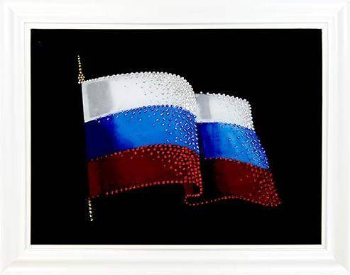 Картина Swarovski "Флаг России 2" 1776-gf