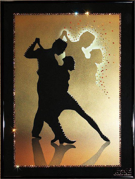 Картина Swarovski "Танго влюбленных" T-110