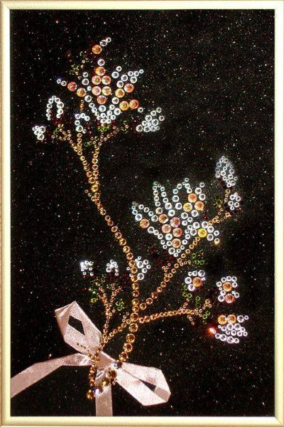 Картина Swarovski "Цветок весны" C-004