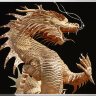 Картина Swarovski "Золотой китайский дракон" zolotoy-kitayskiy-drakon-gf