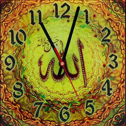 Настенные часы Swarovski "Аллах" солнечный 1667-gf
