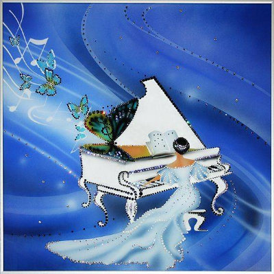 Картина Swarovski "Музыкальное произведение" M-073
