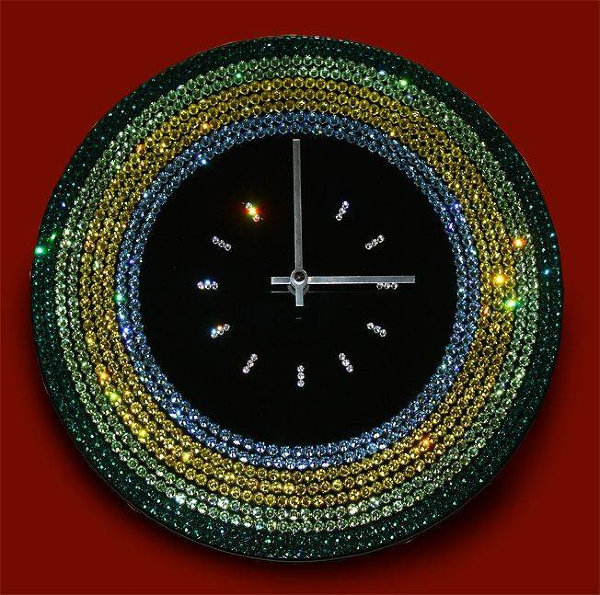 Настенные часы Swarovski "Весеннее ожерелье" CHS-015