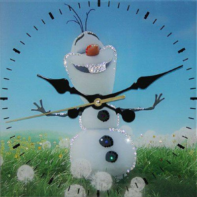Настенные часы Swarovski "Летний снеговик" 1661-gf