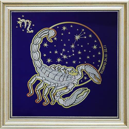 Картина Swarovski "Звездный Скорпион" 1740-gf