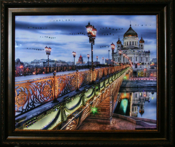 Картина Swarovski "Патриарший мост" 1590-gf