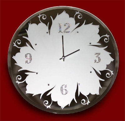 Настенные часы Swarovski "Зеркальные" CHS-017