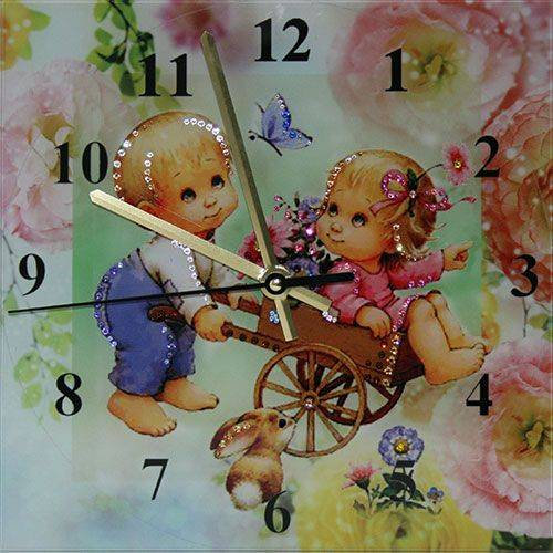 Настенные часы Swarovski "Потехе час" 1658-gf
