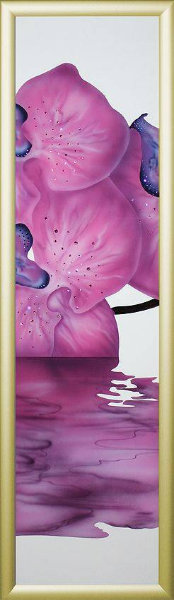Картина Swarovski "Сиреневая орхидея-3" S-062