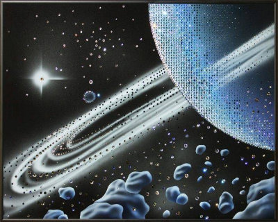 Картина Swarovski "Кольца Сатурна" K-052