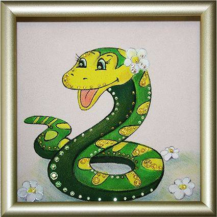 Картина Swarovski "Наслаждение в год змеи" Z-110