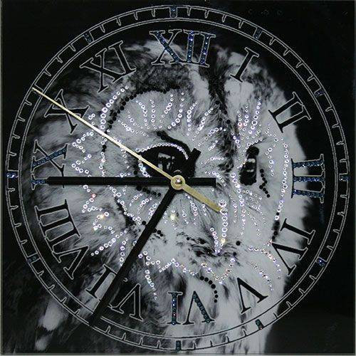 Настенные часы Swarovski "Зоркий взгляд" 1651-gf
