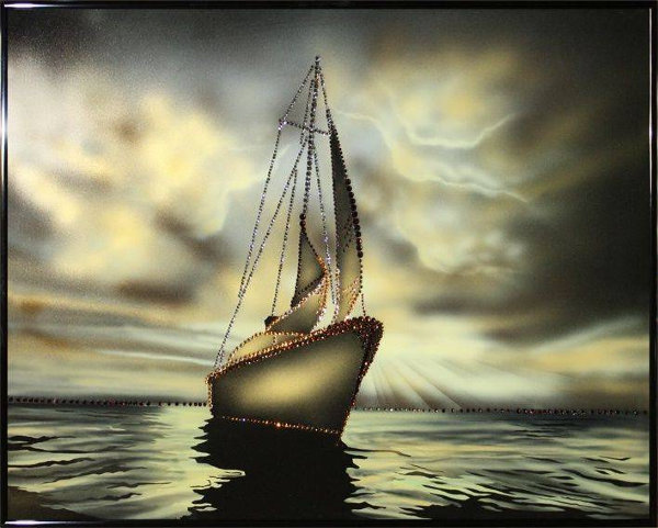 Картина Swarovski "Морской закат" M-051