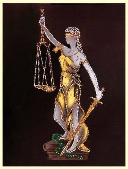 Картина Swarovski "Фемида-Богиня правосудия" F-011