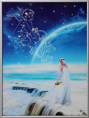 Картина Swarovski "Небесный водолей" N-057