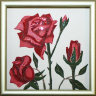 Картина Swarovski "Роза (ч, б)" R-045
