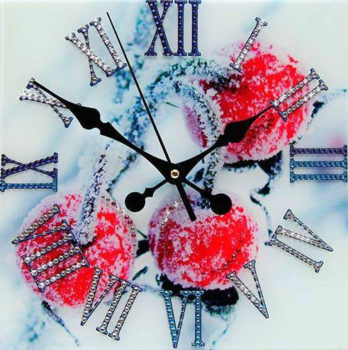 Часы Swarovski "Зимняя вишня" 1757-gf
