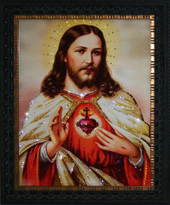 Картина Swarovski "Сердце Христа" 1720-gf