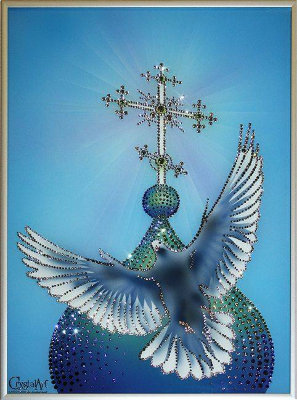 Картина Swarovski "Голубь мира" G-130