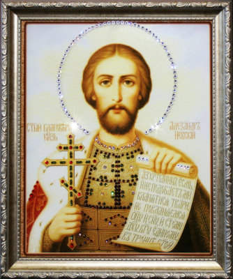 Икона Swarovski "Святой Александр" 1634-gf