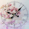 Настенные часы Swarovski "Хризантемы" 1853-gr