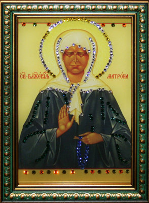 Икона Swarovski "Матрона Московская" малая 1442-gf