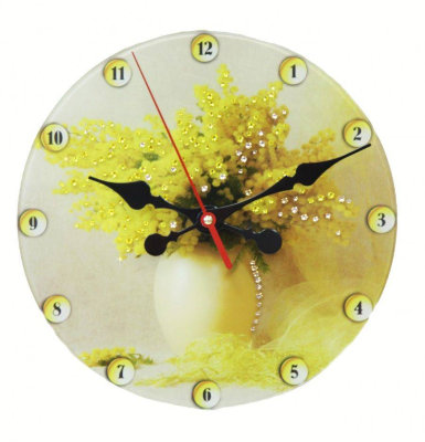 Настенные часы Swarovski "Мимоза" 1808-gr