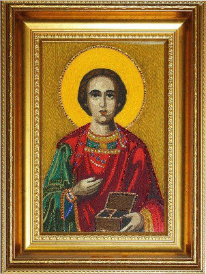 Икона Swarovski "Святой Пантелеймон (Коллаж)" IK-106