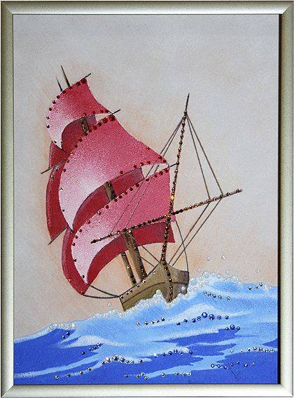 Картина Swarovski "Корабль" K-060-1