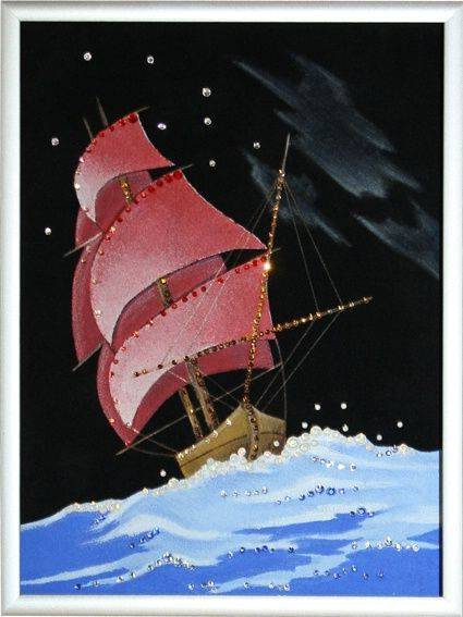 Картина Swarovski "Корабль" K-060