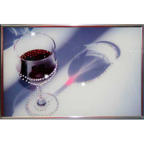 Картина Swarovski "Бокал вина" KS-080