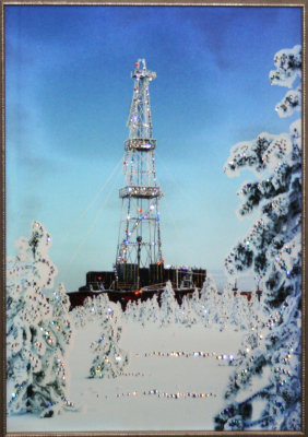 Картина Swarovski "Нефтяная вышка" 1564-gf