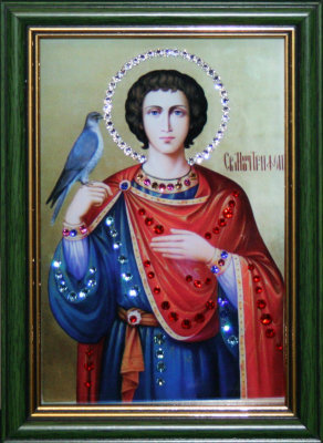 Икона Swarovski "Святой Трифон" малая 1480-gf