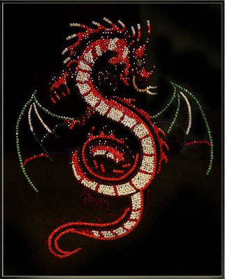 Картина Swarovski "Крылатый дракон" K-029