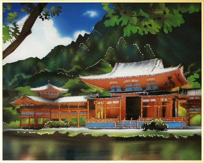 Картина Swarovski "Японский домик" YAN-012