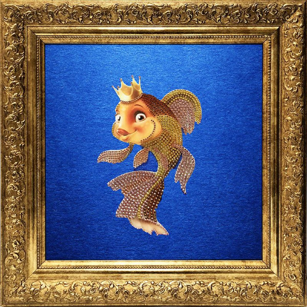 Картина Swarovski "Золотая рыбка" 2180-gf