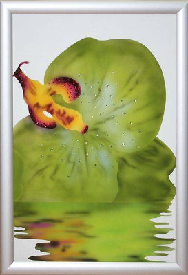 Картина Swarovski "Орхидея-5" O-204