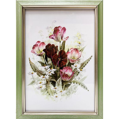 Картина Swarovski "Весенние цветы" 2188-gf
