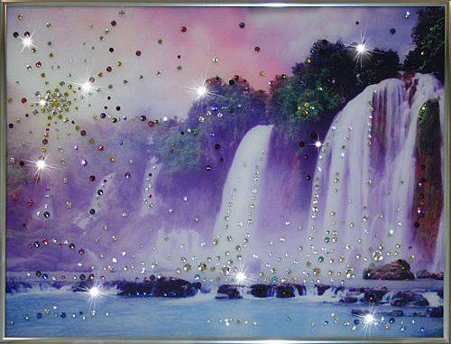 Картина Swarovski "Долина Водопадов" D-300-gf