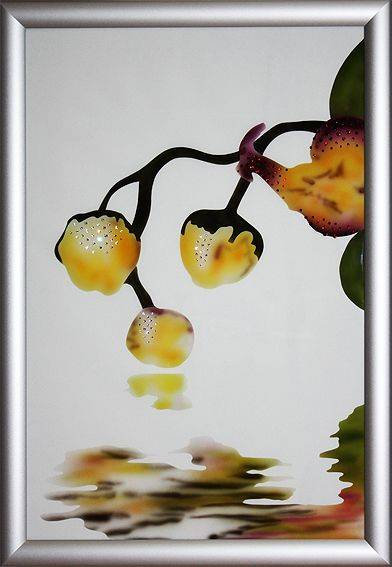 Картина Swarovski "Орхидея-1" O-208